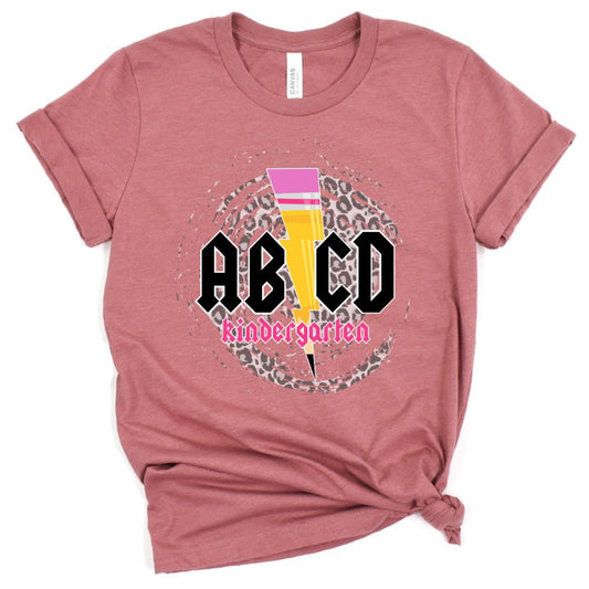 ABCD Kindergarten Teacher Shirt