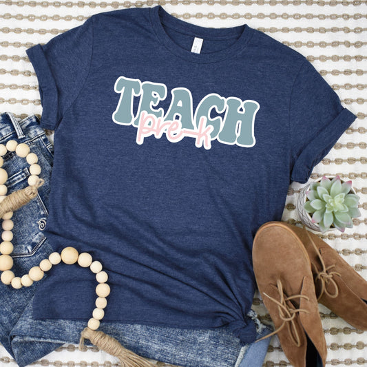 Groovy Pre-K Teacher Shirt