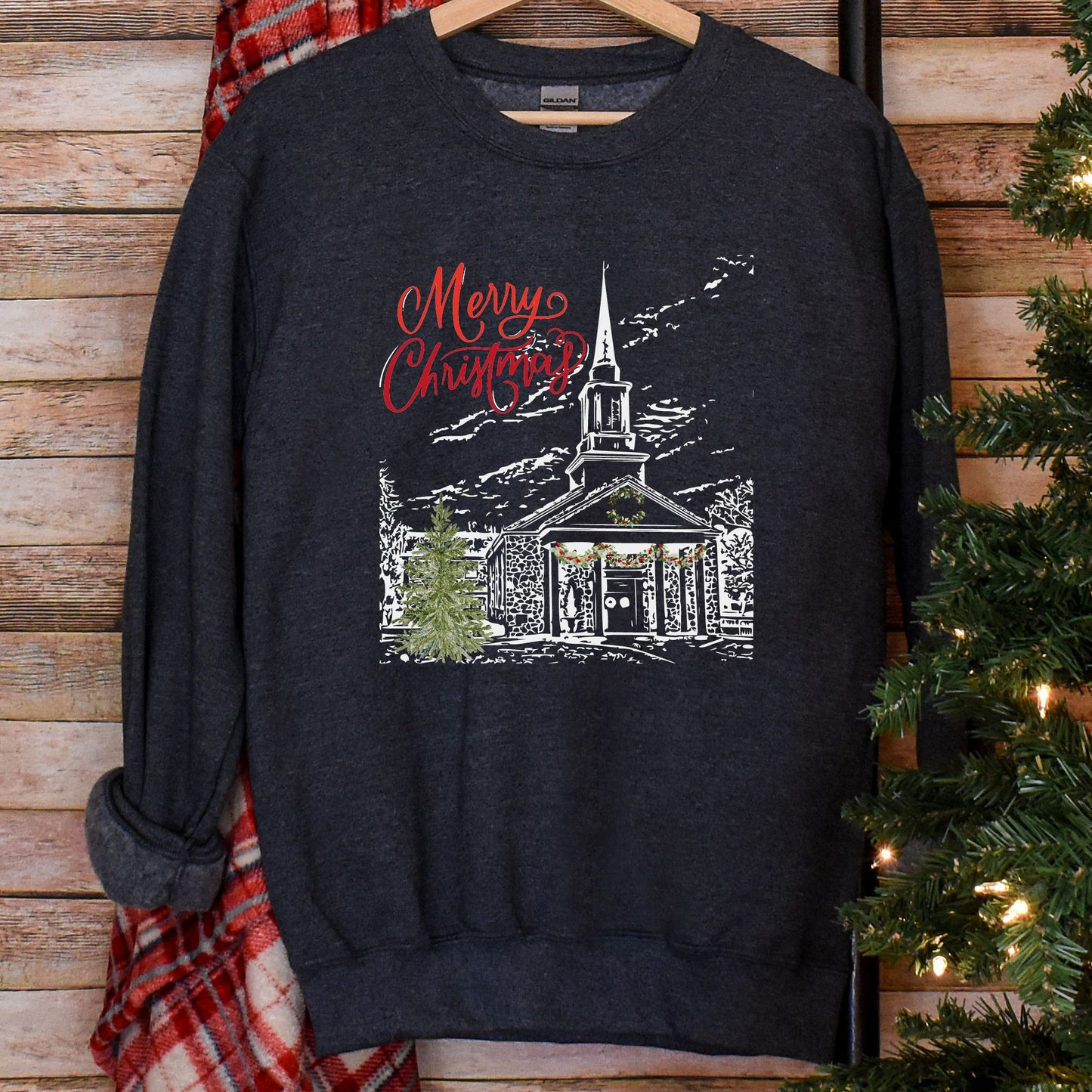 Christmas At Church Crewneck Sweatshirt