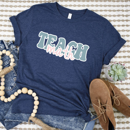 Groovy Math Teacher Shirt