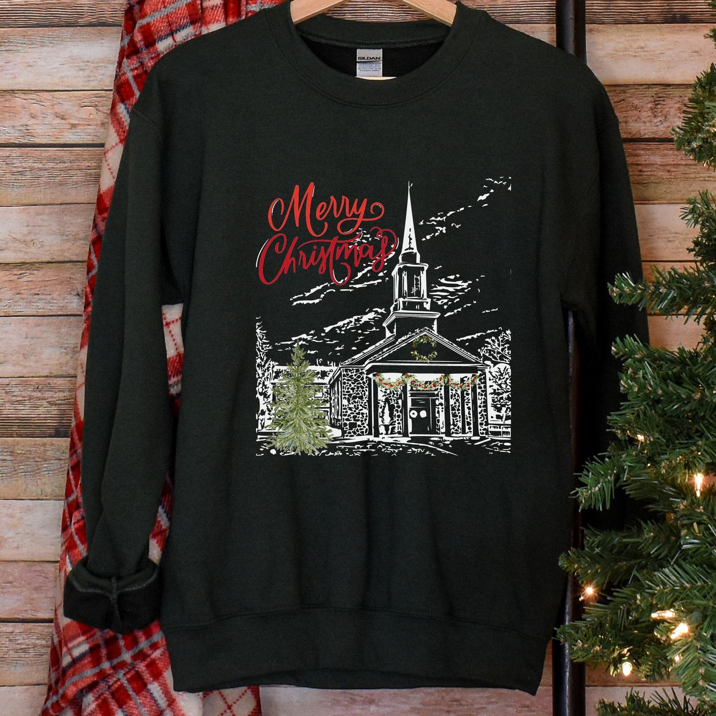 Christmas At Church Crewneck Sweatshirt