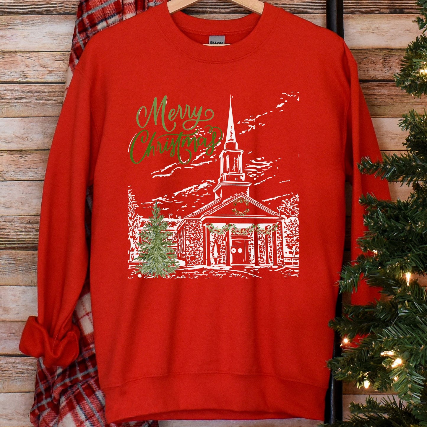 Christmas At Church Crewneck Sweatshirt