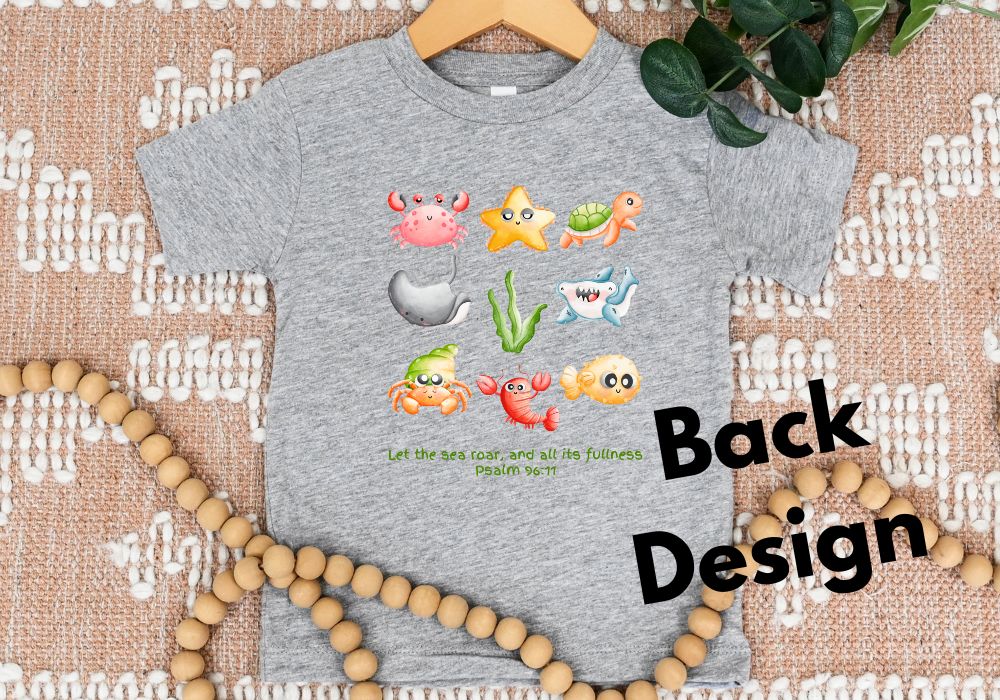 Sea Creatures Toddler Short Sleeve Tee