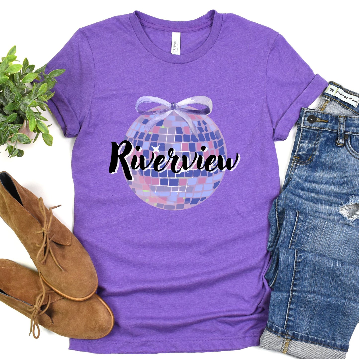 Riverview Disco Ball Back To School Short Sleeve T-Shirt