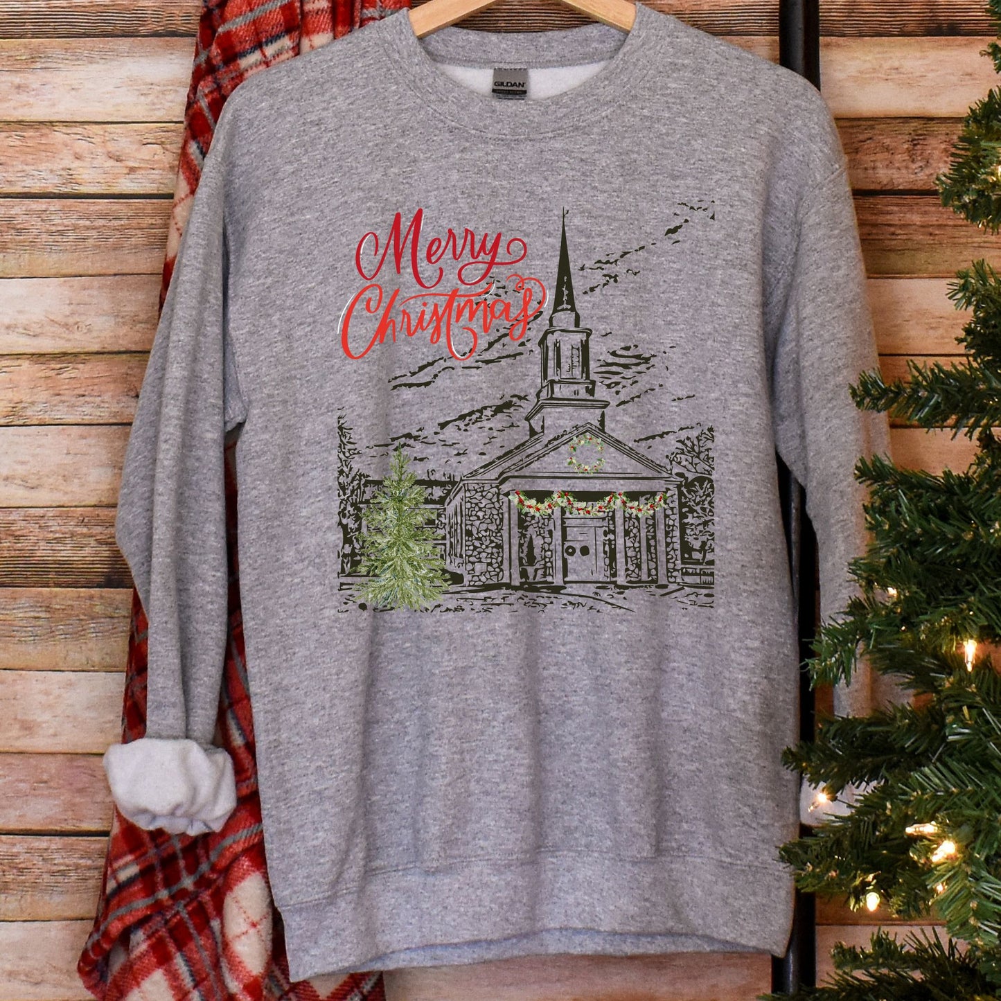 Christmas At Church Crewneck Sweatshirt