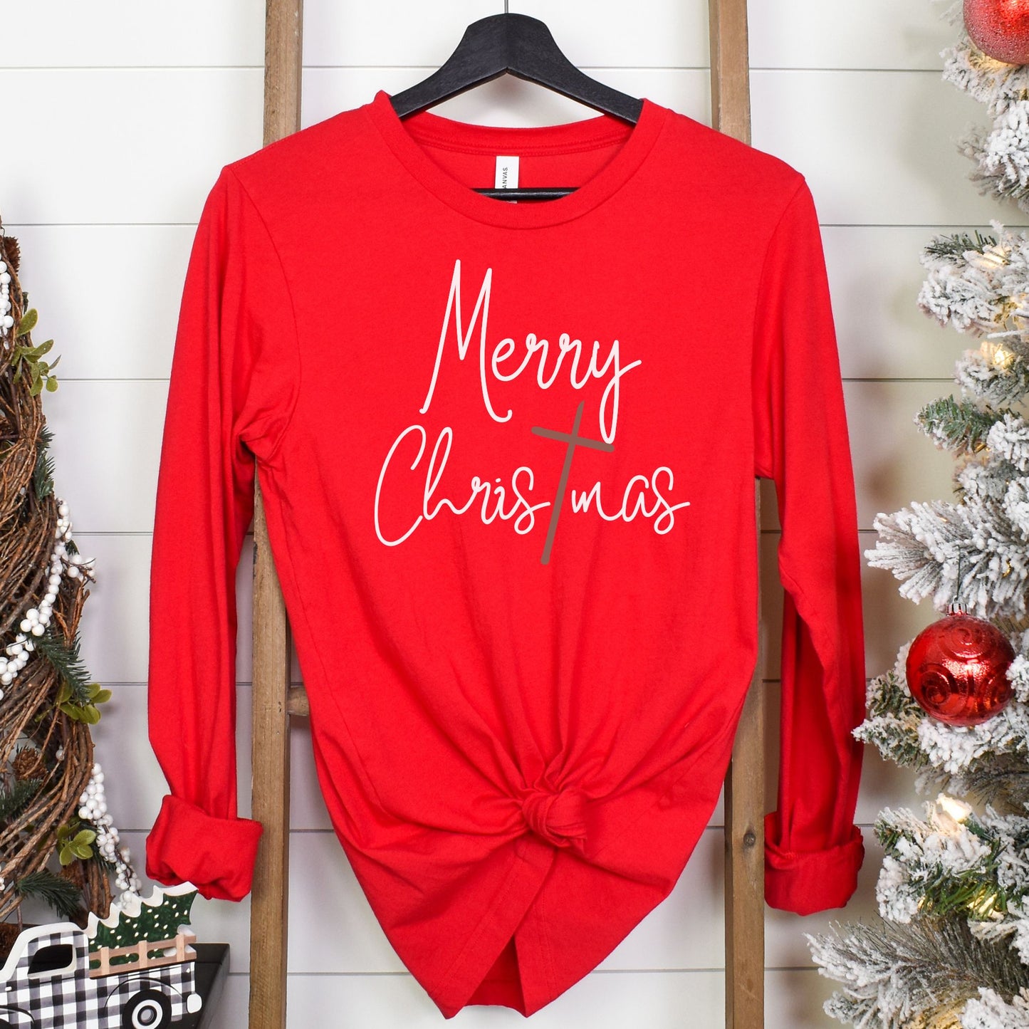 Merry Christmas Long Sleeve Tee Shirt