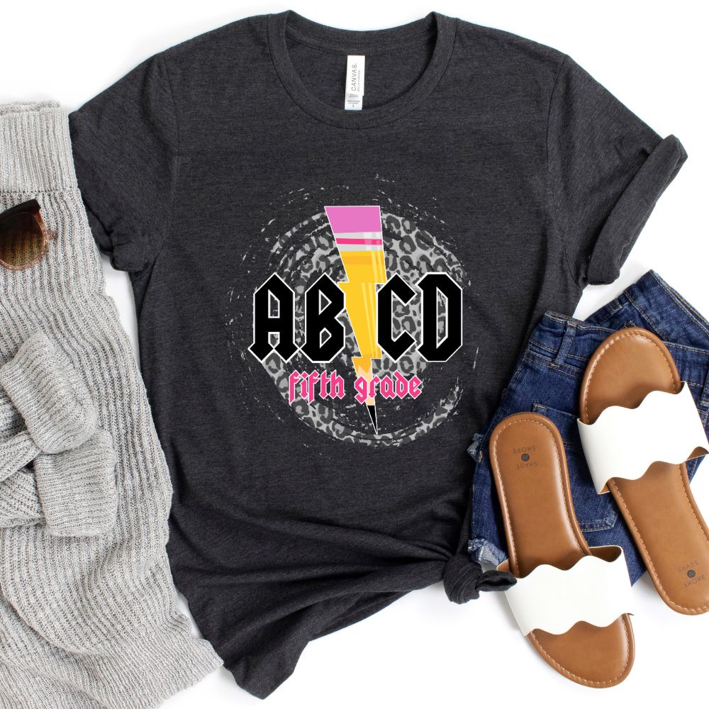 ABCD Fifth Grade Teacher Shirt