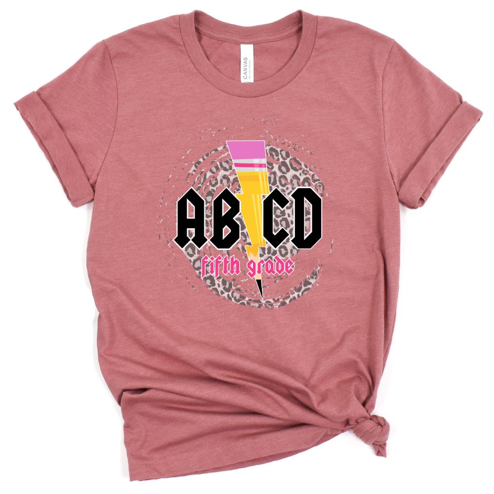 ABCD Fifth Grade Teacher Shirt