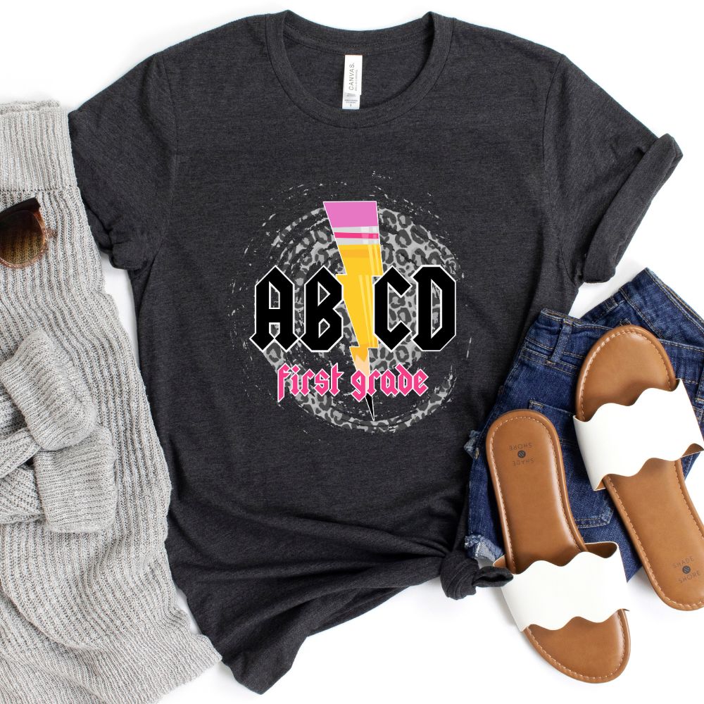 ABCD First Grade Teacher Shirt