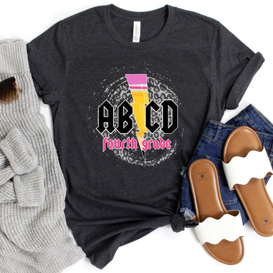 ABCD Fourth Grade Teacher Shirt