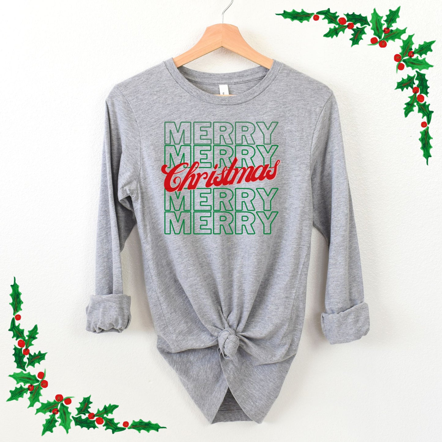 Merry Merry Christmas Long Sleeve T'Shirt