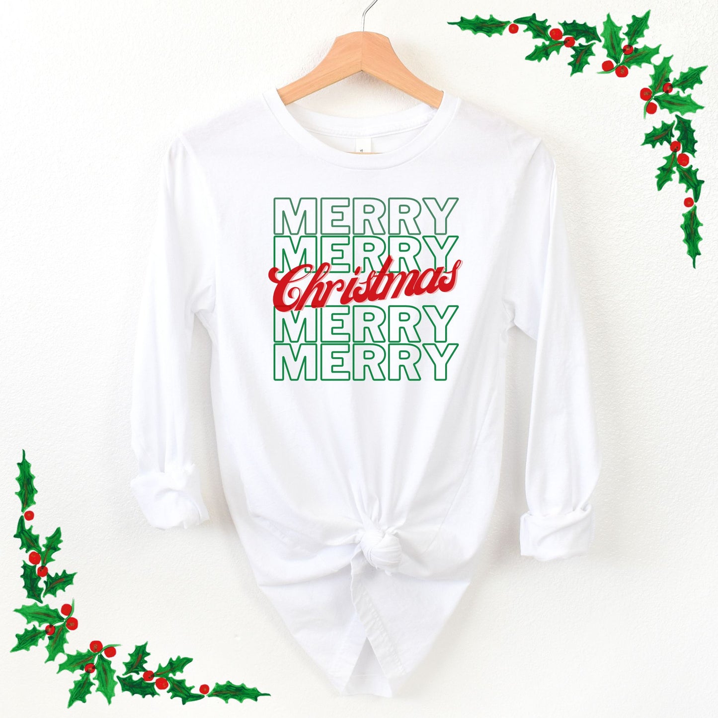 Merry Merry Christmas Long Sleeve T'Shirt