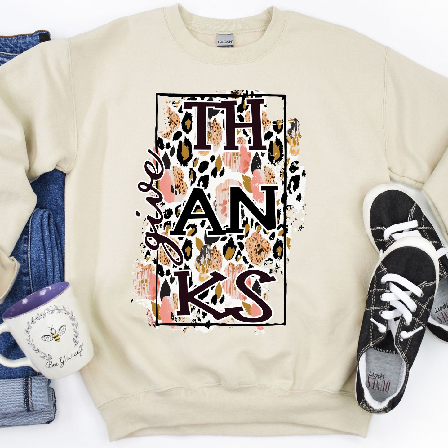 Give Thanks Heavy Blend™ Crewneck Sweatshirt